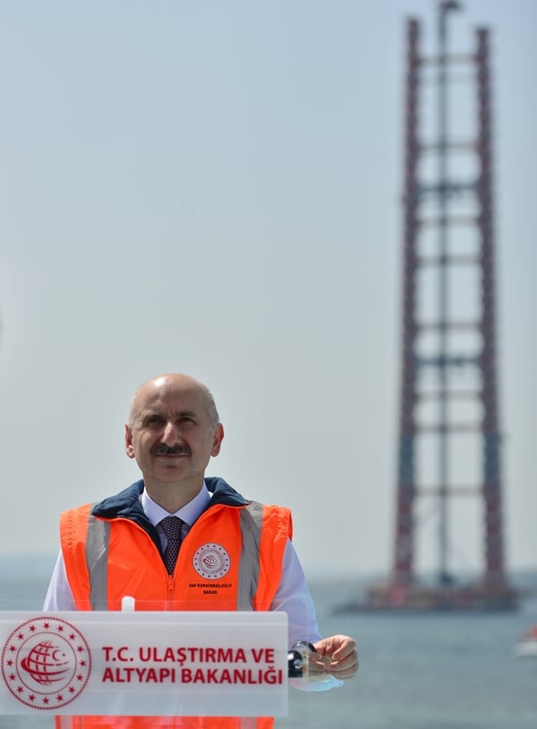 Foto - 1915 Çanakkale Köprüsü'nün 318 metrelik çelik kuleleri tamamlandı