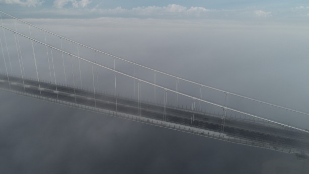 Foto - 1915 Çanakkale Köprüsü bu görüntüyle adeta kayboldu!