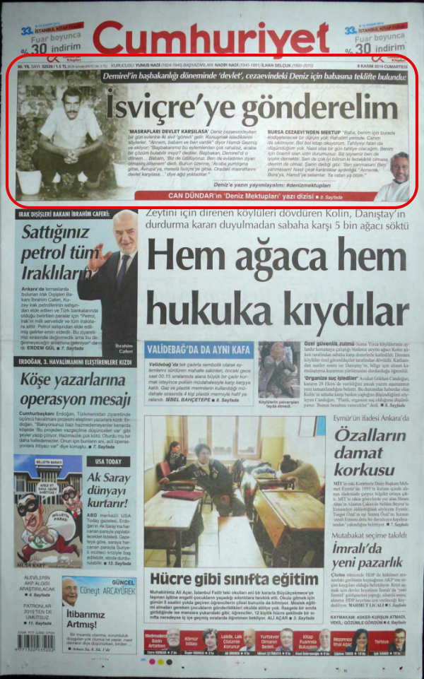 Foto - 1970'li yıllarda Deniz Gezmiş'in dürüstlüğü, 2015'lerde Can Dündar'ın hainliği!