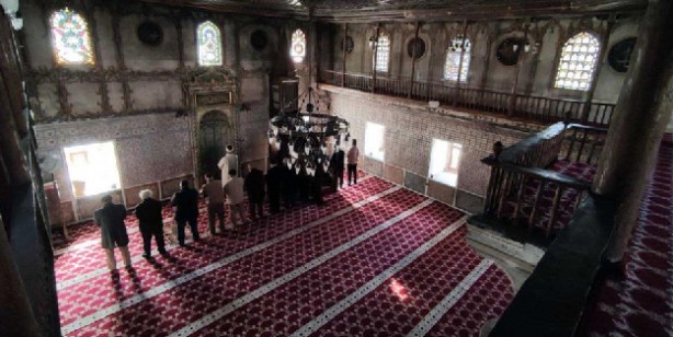 Foto - 2 asırlık cami duvar süslemeleri ile dikkat çekiyor
