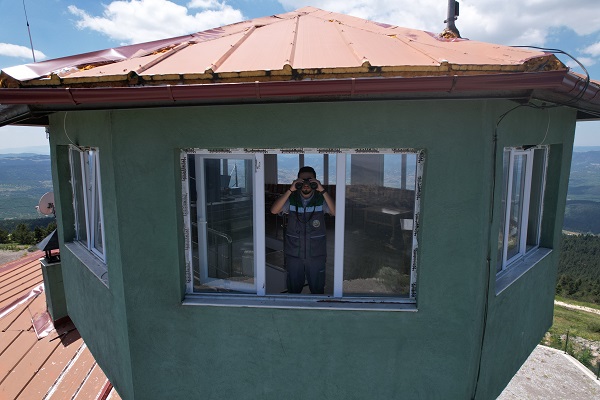 Foto - 2 bin rakımda yangın nöbeti