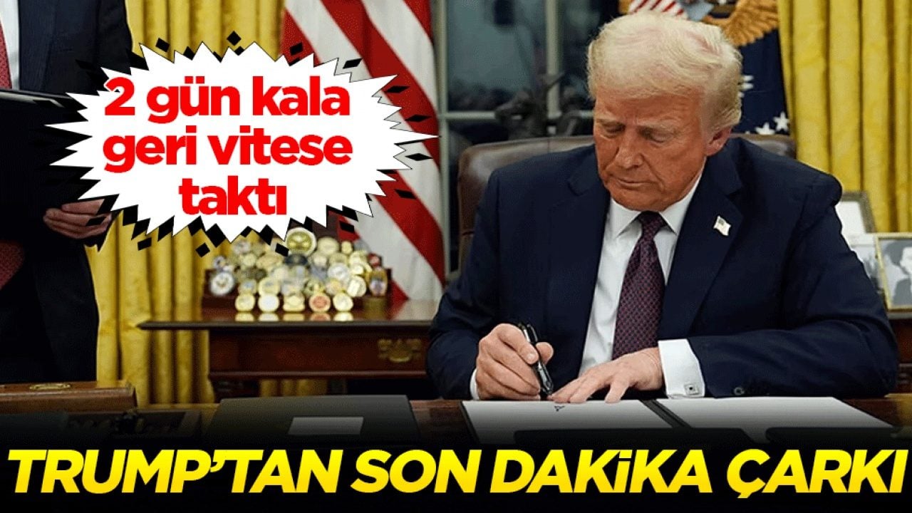  2 gün kala geri vitese taktı: Trump'tan son dakika çarkı!