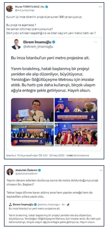 Foto - 2 kez tünel açma töreni yaptı! Sonunda toprakla kapattı İmamoğlu İstanbulluyla resmen dalga geçti