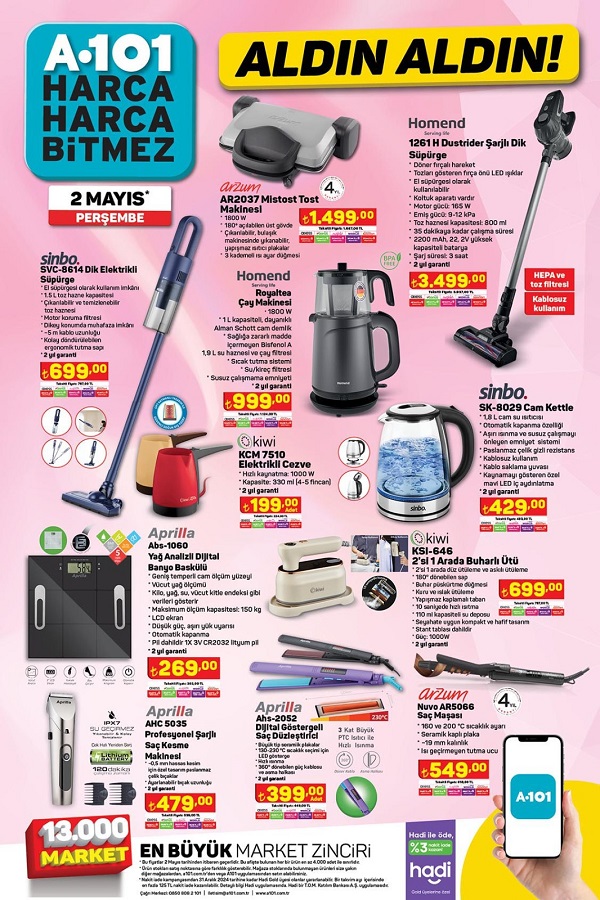 Foto - 2 Mayıs’ta onlarca ürün indirime giriyor! A101 bir kez daha karavan satacak