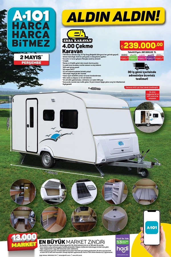 Foto - 2 Mayıs’ta onlarca ürün indirime giriyor! A101 bir kez daha karavan satacak