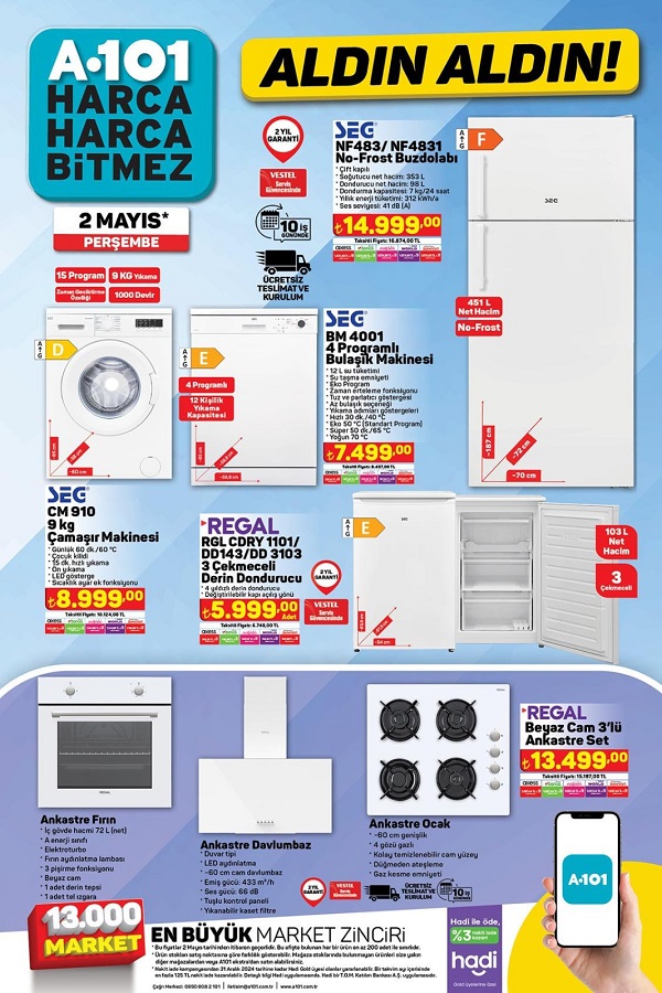 Foto - 2 Mayıs’ta onlarca ürün indirime giriyor! A101 bir kez daha karavan satacak