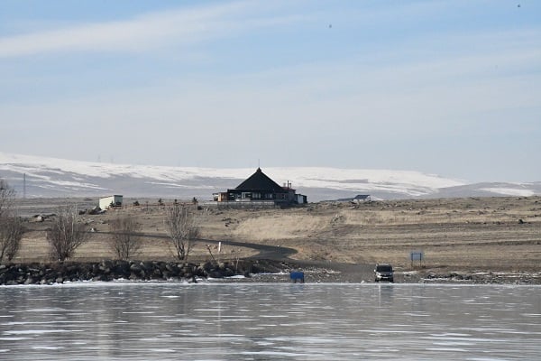 Foto - -20 derecede ekmek mücadelesi! Bu soğukta para kazanmak zor iş 
