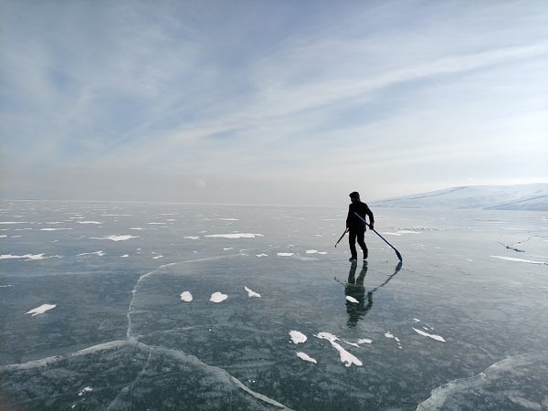 Foto - -20 derecede ekmek mücadelesi! Bu soğukta para kazanmak zor iş 