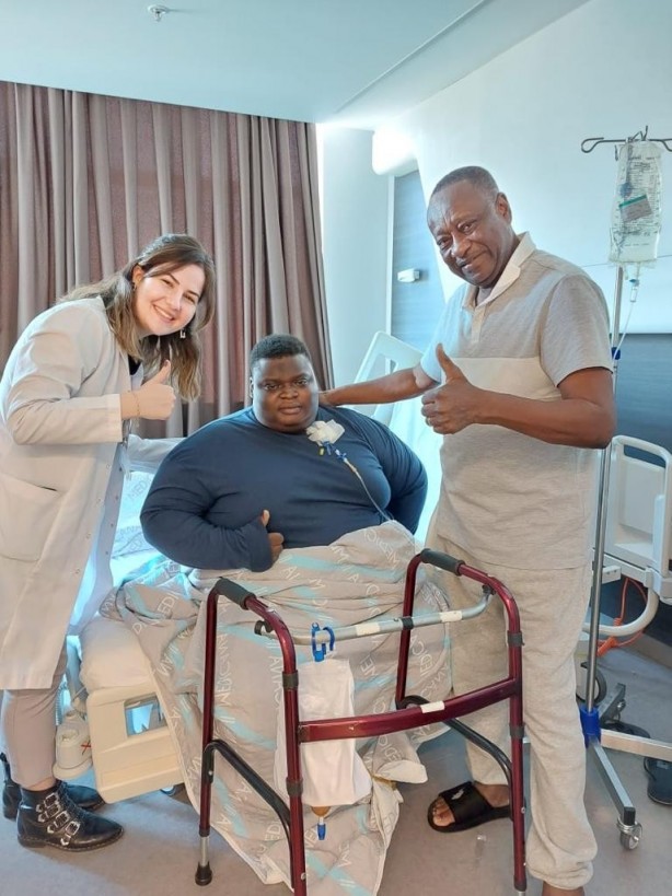 Foto - 200 kilogram ağırlığındaki Nijerli, Türkiye'de ameliyat oldu