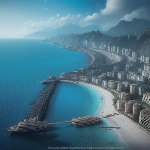 Foto - 200 yıl sonra böyle olacak! İşte yapay zekanın gözümden geleceğin Antalya'sı