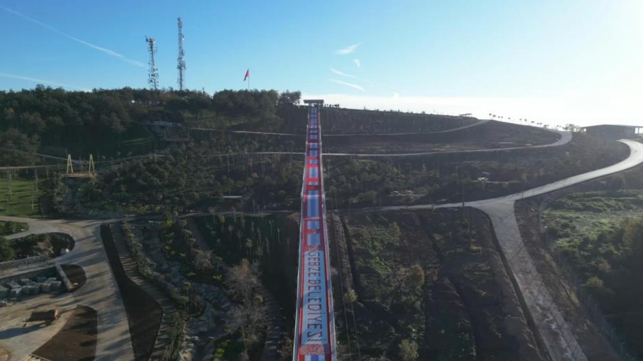 207 metrelik dev kaydırak için geri sayım başladı! Adrenalin zirve yapacak