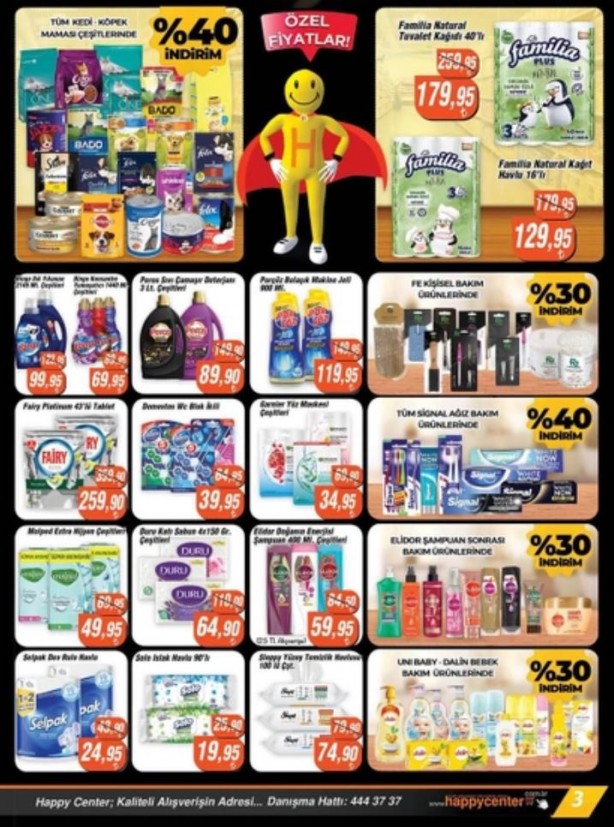 Foto - 21 - 29 Şubat Happy Center'in indirimli ürünleri! Happy Center'de gıda ve hijyen ürünlerinde indirim