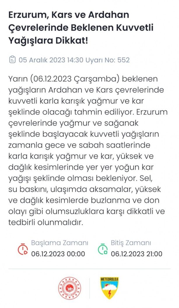 Foto - 22 il için sarı ve turuncu kodlu uyarı! Sağanak yağmur ve kar Türkiye'yi etkisi altına alacak