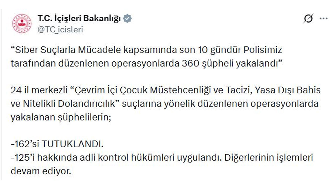 24 ilde büyük operasyon! 162 tutuklama var
