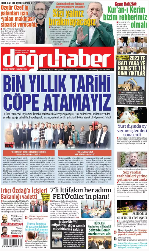 Foto - 25 Mayıs Perşembe gazete manşetleri
