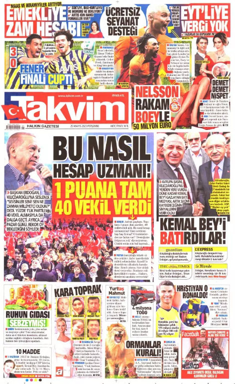 Foto - 25 Mayıs Perşembe gazete manşetleri