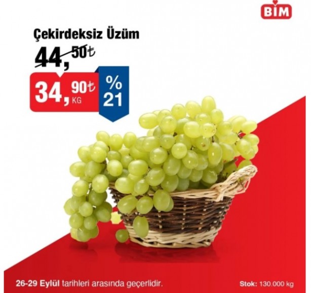 Foto - 26-29 Eylül’de çok sayıda üründe fırsat! BİM'de indirim rüzgarı devam ediyor