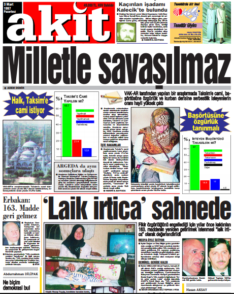 Foto - 28 Şubatta Akit'in dik duruşu