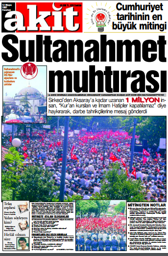 Foto - 28 Şubatta Akit'in dik duruşu