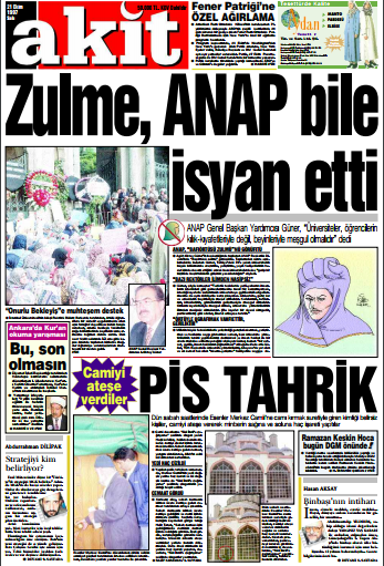 Foto - 28 Şubatta Akit'in dik duruşu
