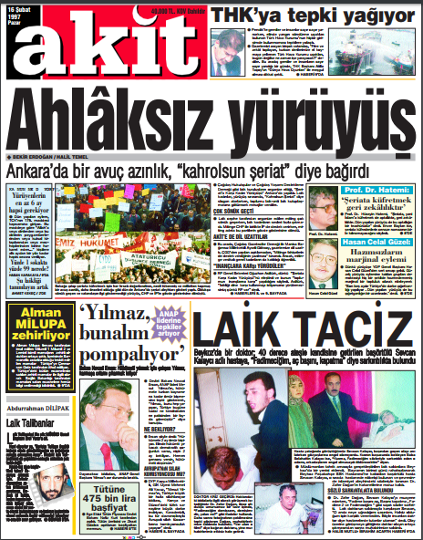 Foto - 28 Şubatta Akit'in dik duruşu