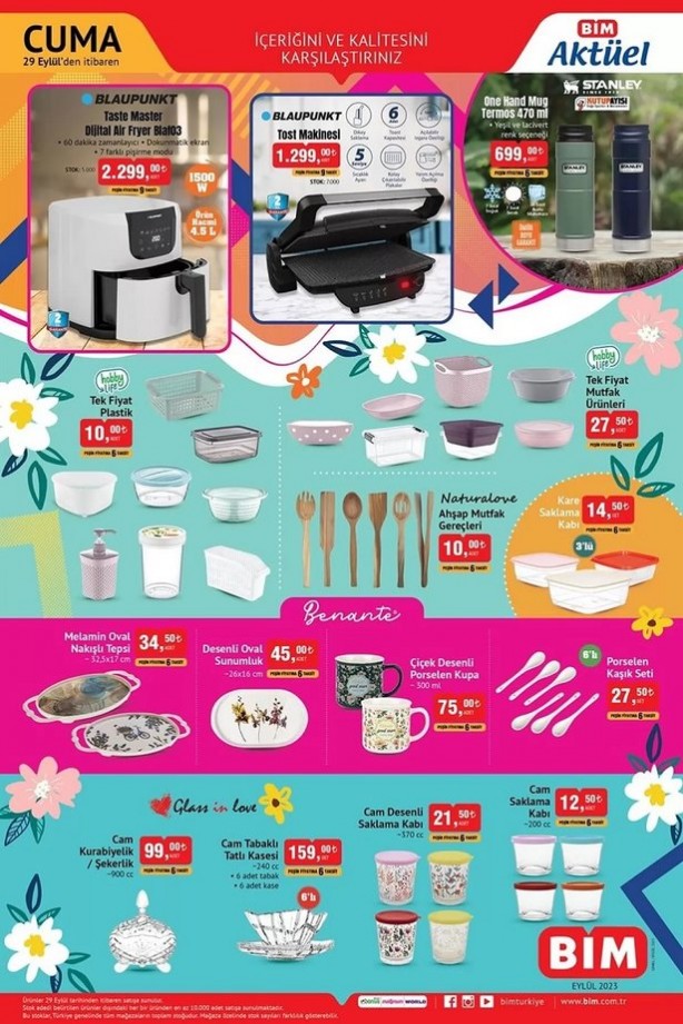 Foto - 29 Eylül BİM aktüel ürünler kataloğu yayınlandı! Neler var neler…