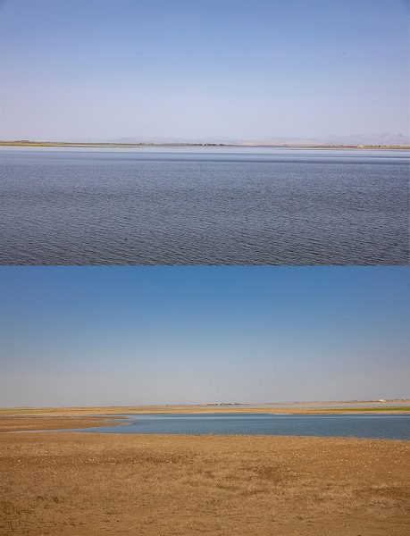 Foto - 3 ay arayla aynı göl! Doluluk oranı yüzde 65'ten 27'ye düştü