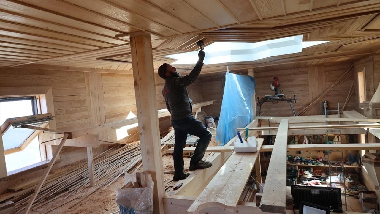 Foto - 3 bin 180 metre rakımda bulunuyor! Yanan Kırklar Mescidi yeniden inşa ediliyor