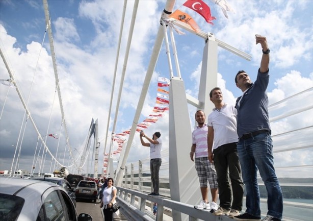Foto - 3. Köprü'de dikkat çeken ayrıntı