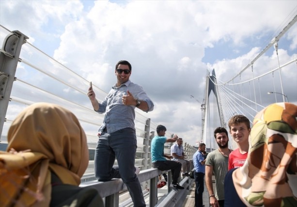Foto - 3. Köprü'de dikkat çeken ayrıntı