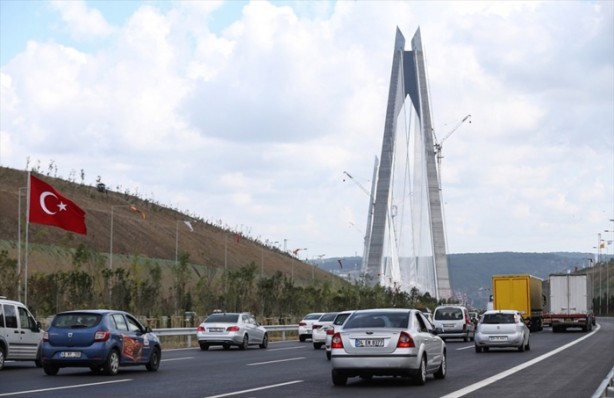 Foto - 3. Köprü'de dikkat çeken ayrıntı