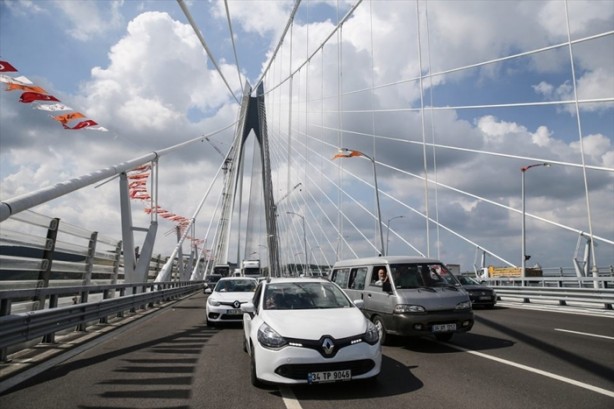 Foto - 3. Köprü'de dikkat çeken ayrıntı