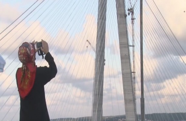 Foto - 3. Köprü'de dikkat çeken ayrıntı