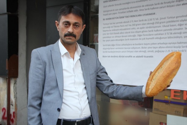 Foto - Ekmek zammına tepki gösteren fırıncı ekmeği 75 kuruş indirdi!