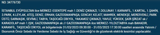Foto - 31 Mart'a dikkat! Çok büyük elektrik kesintisi yaşanacak