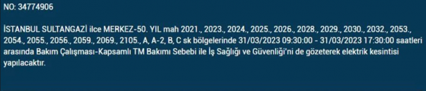 Foto - 31 Mart'a dikkat! Çok büyük elektrik kesintisi yaşanacak