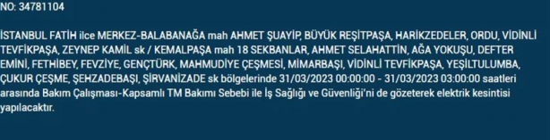 Foto - 31 Mart'a dikkat! Çok büyük elektrik kesintisi yaşanacak