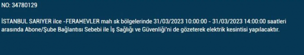 Foto - 31 Mart'a dikkat! Çok büyük elektrik kesintisi yaşanacak