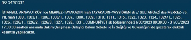 Foto - 31 Mart'a dikkat! Çok büyük elektrik kesintisi yaşanacak