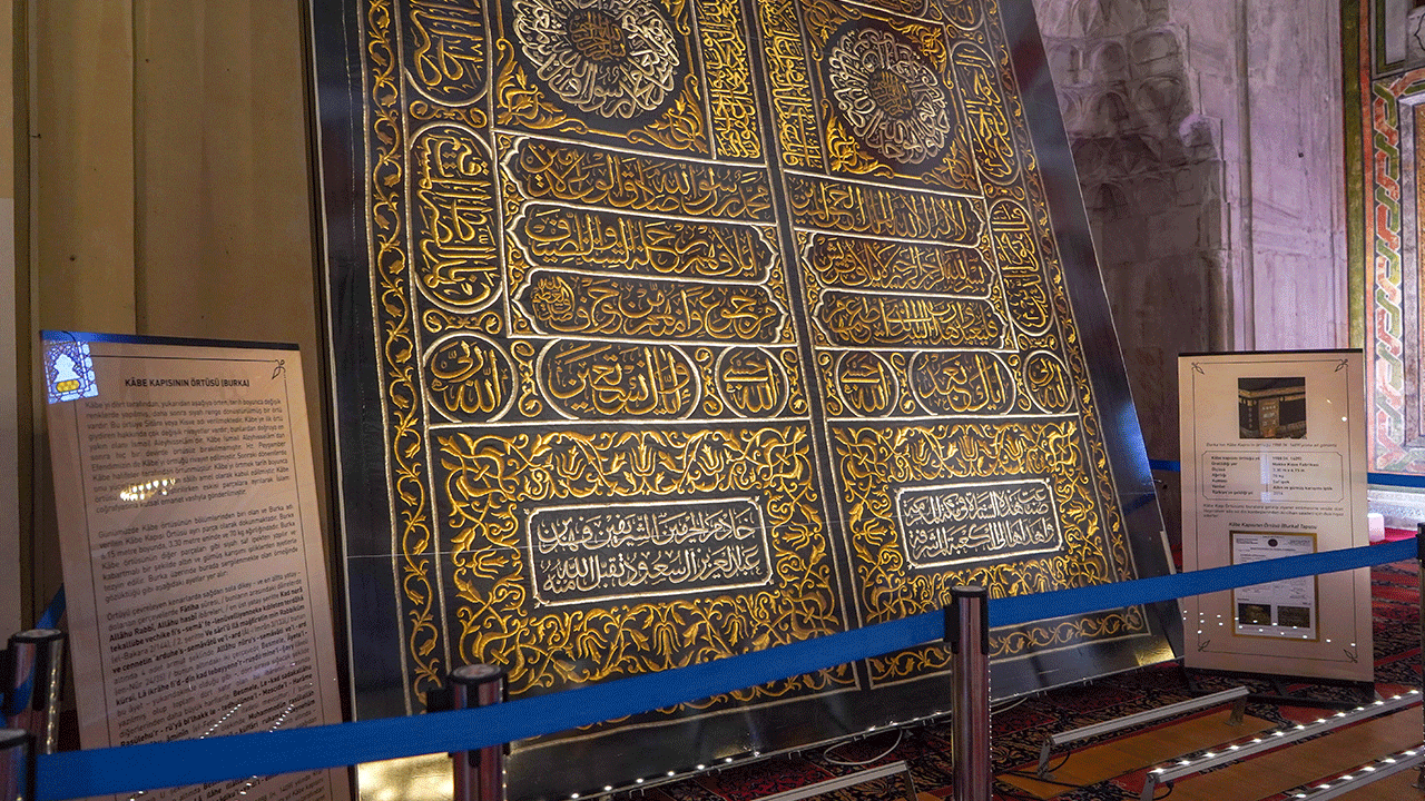 Foto - 36 yıllık Kabe örtüsü Edirne'de