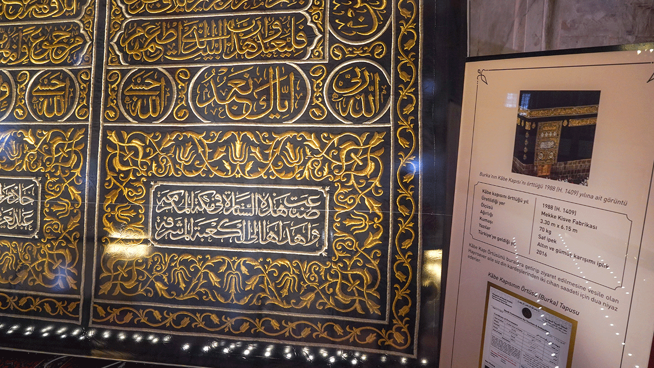 Foto - 36 yıllık Kabe örtüsü Edirne'de