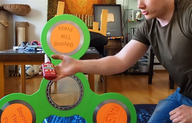 Foto - 3B yazıcıyla dev stres çarkı yaptı!