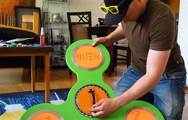 Foto - 3B yazıcıyla dev stres çarkı yaptı!