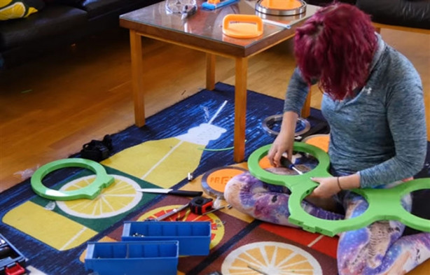 Foto - 3B yazıcıyla dev stres çarkı yaptı!