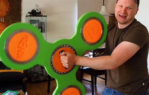 Foto - 3B yazıcıyla dev stres çarkı yaptı!