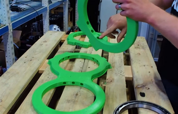 Foto - 3B yazıcıyla dev stres çarkı yaptı!