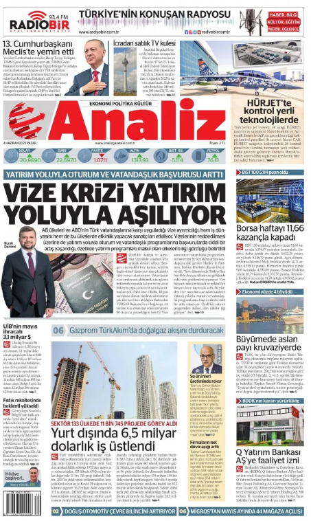Foto - 4 Haziran Pazar gazete manşetleri