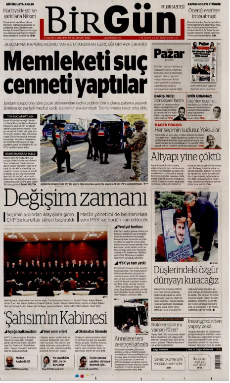 Foto - 4 Haziran Pazar gazete manşetleri