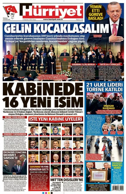 Foto - 4 Haziran Pazar gazete manşetleri