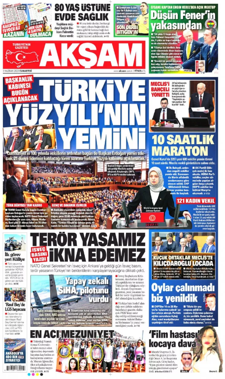 Foto - 4 Haziran Pazar gazete manşetleri